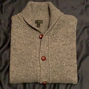 JCrew shawl donegal cardigan